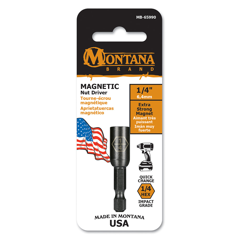 1/4 inch Standard Magnetic Nut Driver Made in USA