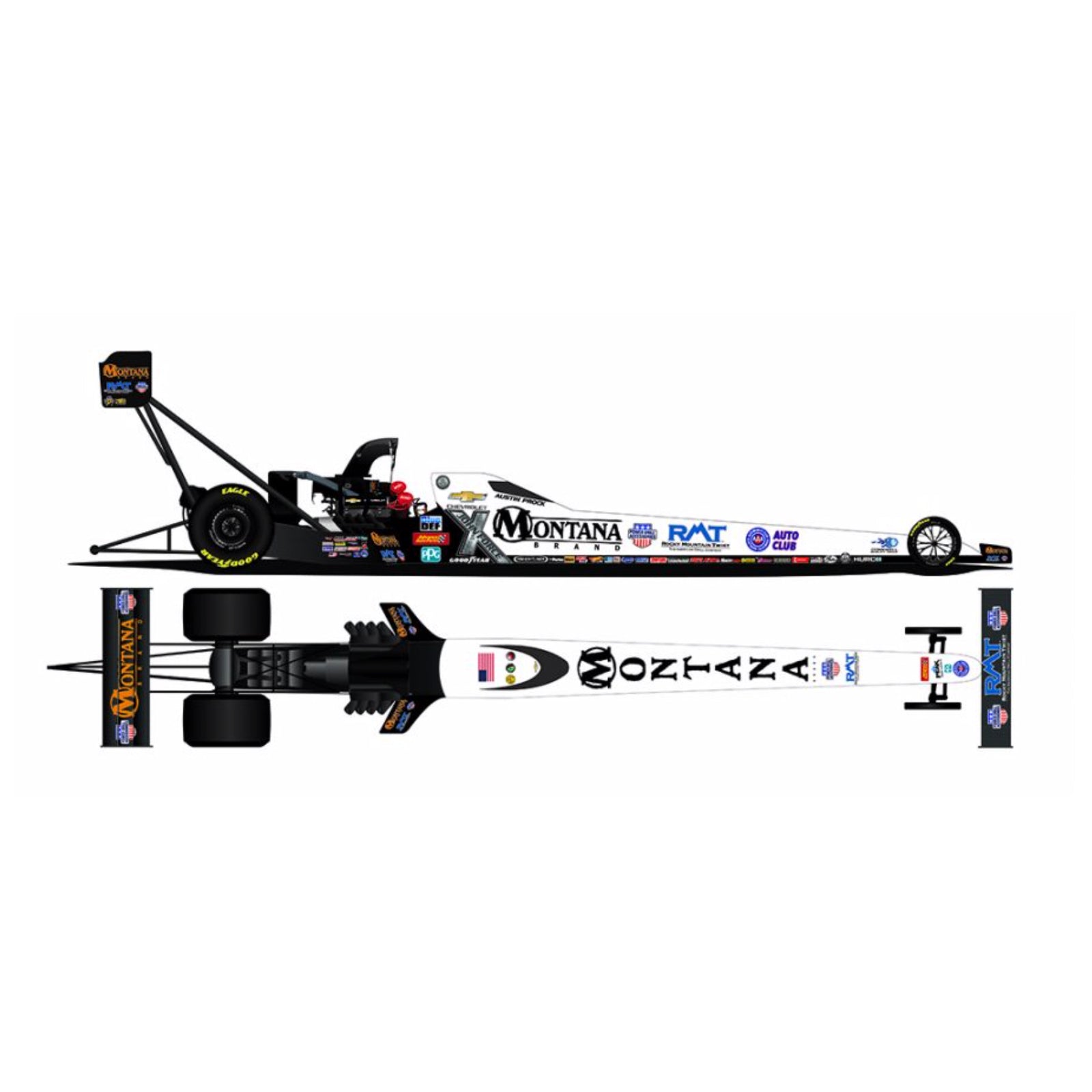 Sponsorship of John Force race car with driver Austin Prock