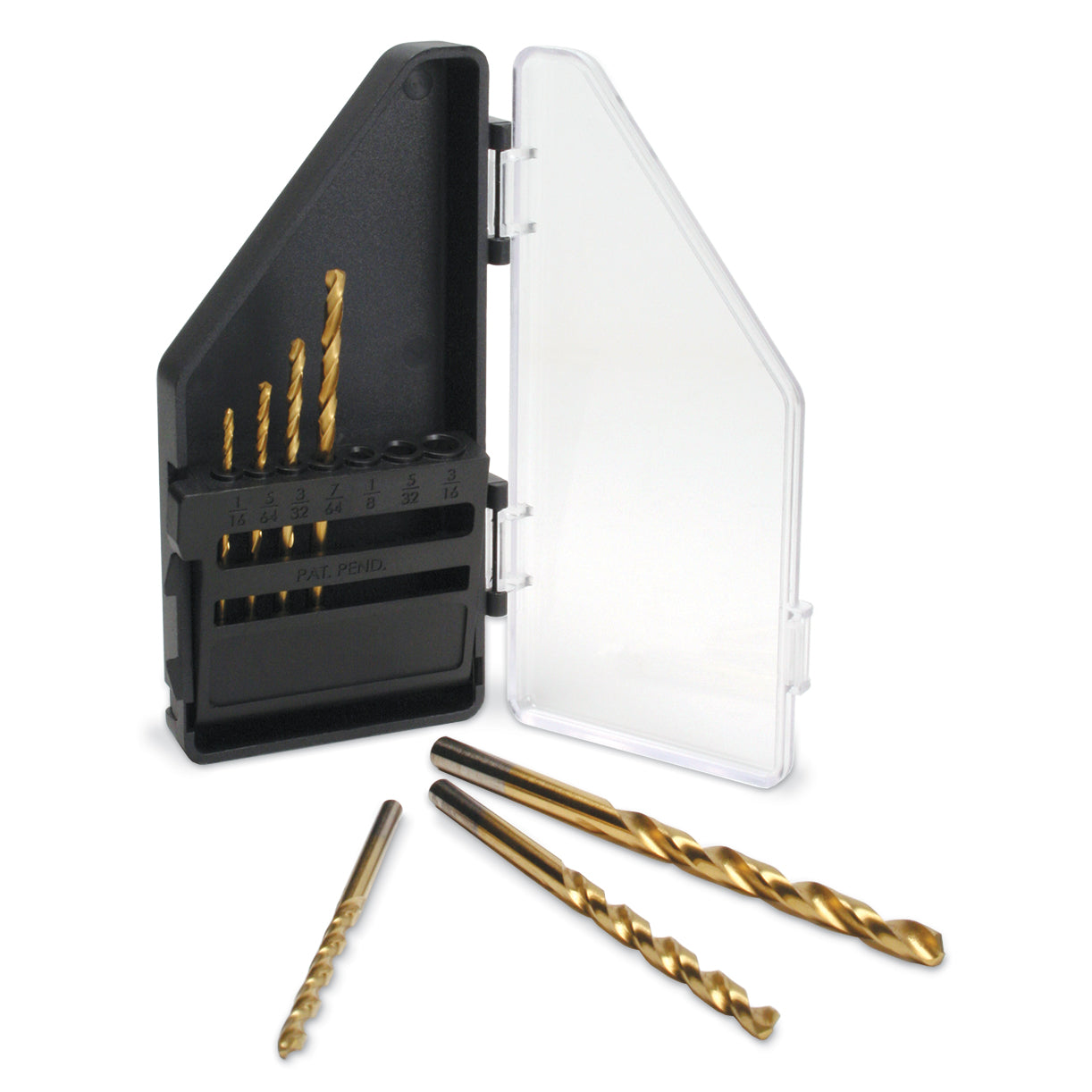 7pc Titanium Coated Round Shank Drill Bits