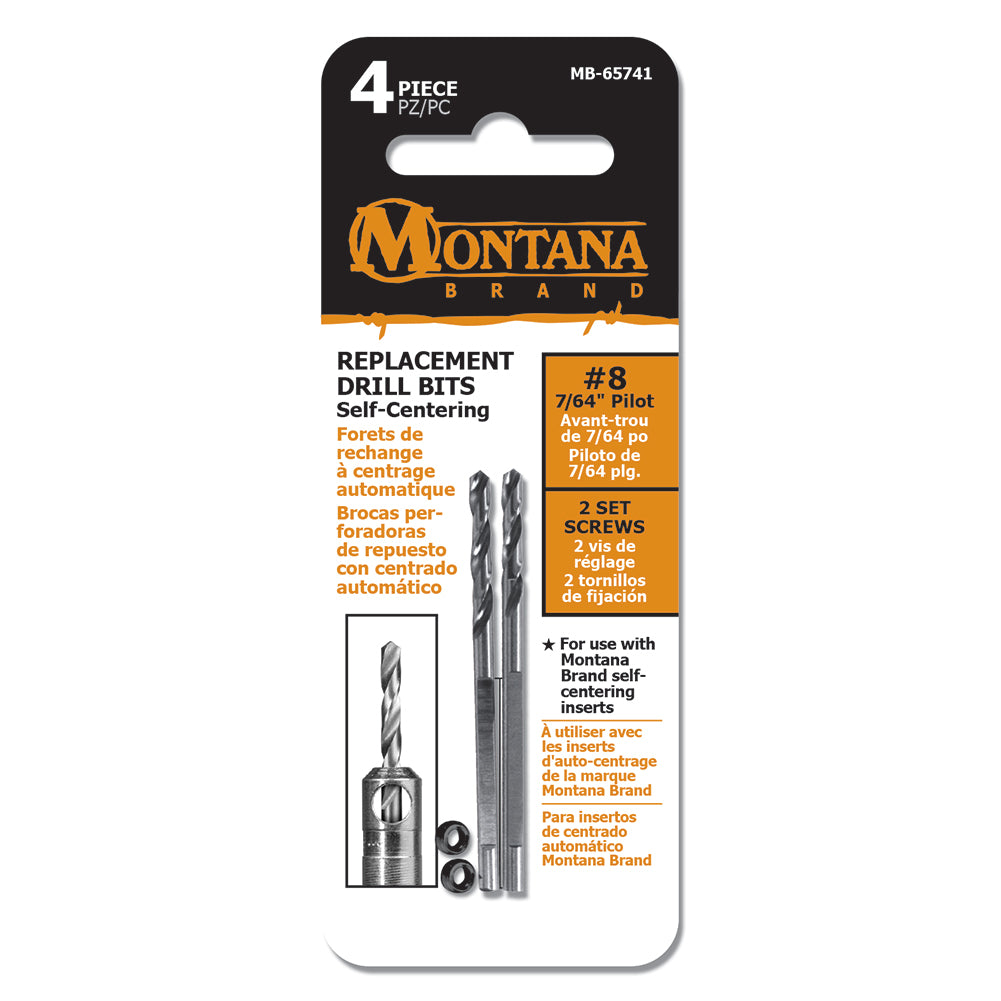 #8 Replacement Self-Centering Drill Bits
