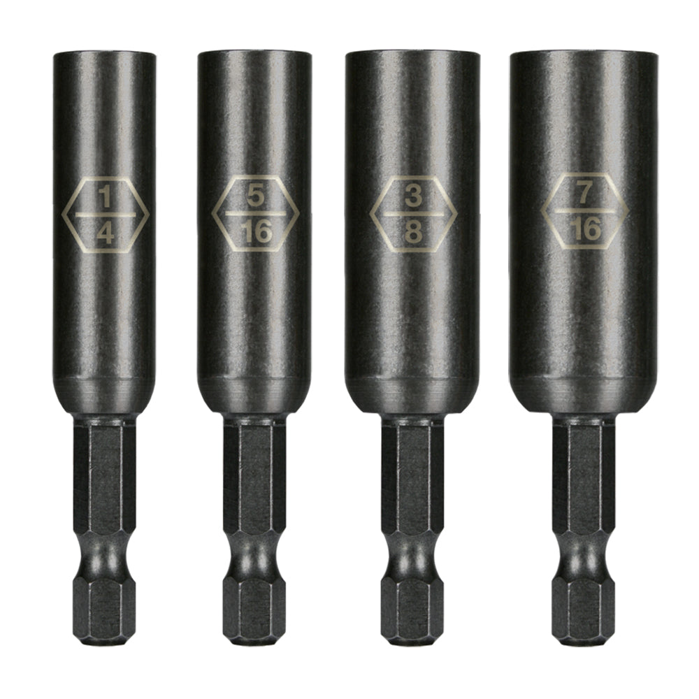 4pc Extended Magnetic Nut Driver Set